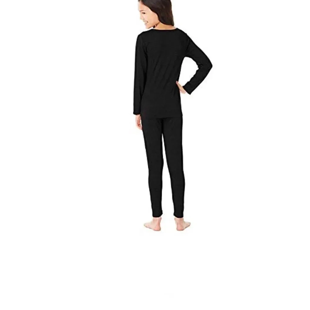 32degrees kids heat Long Sleeve Crew Neck Legging Set Large 12/14 White